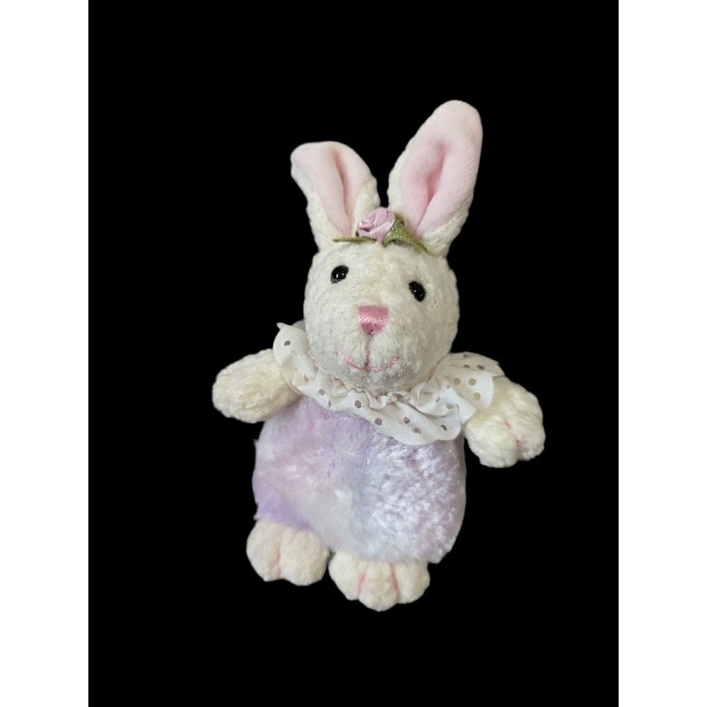 Aurora Easter Bunny plush stuffed animal purple pink‎ 5 in